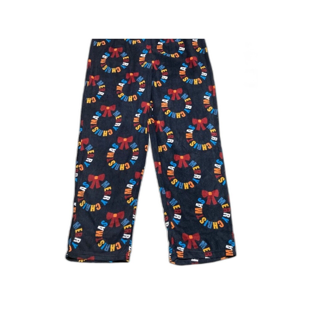 Festive Fun Pajama Lounge PJ Pants‎ Black Mens Size Large/XLarge